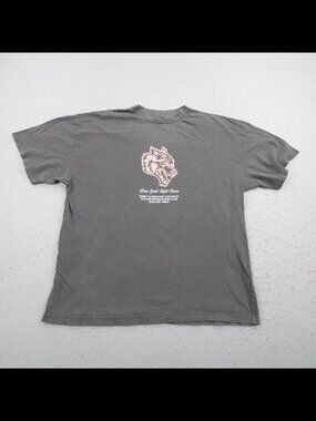 Darc Sport Shirt Men Large Gray Fight Cancer Limited Edition Wolves Bodybuilding